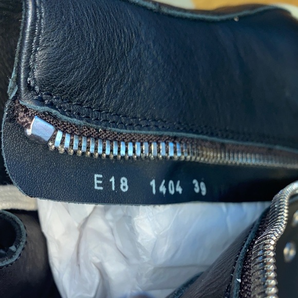 Rick Owens Black Calf Leather high top sneakers size EU 39/US 8.5 women’s - Picture 7 of 8